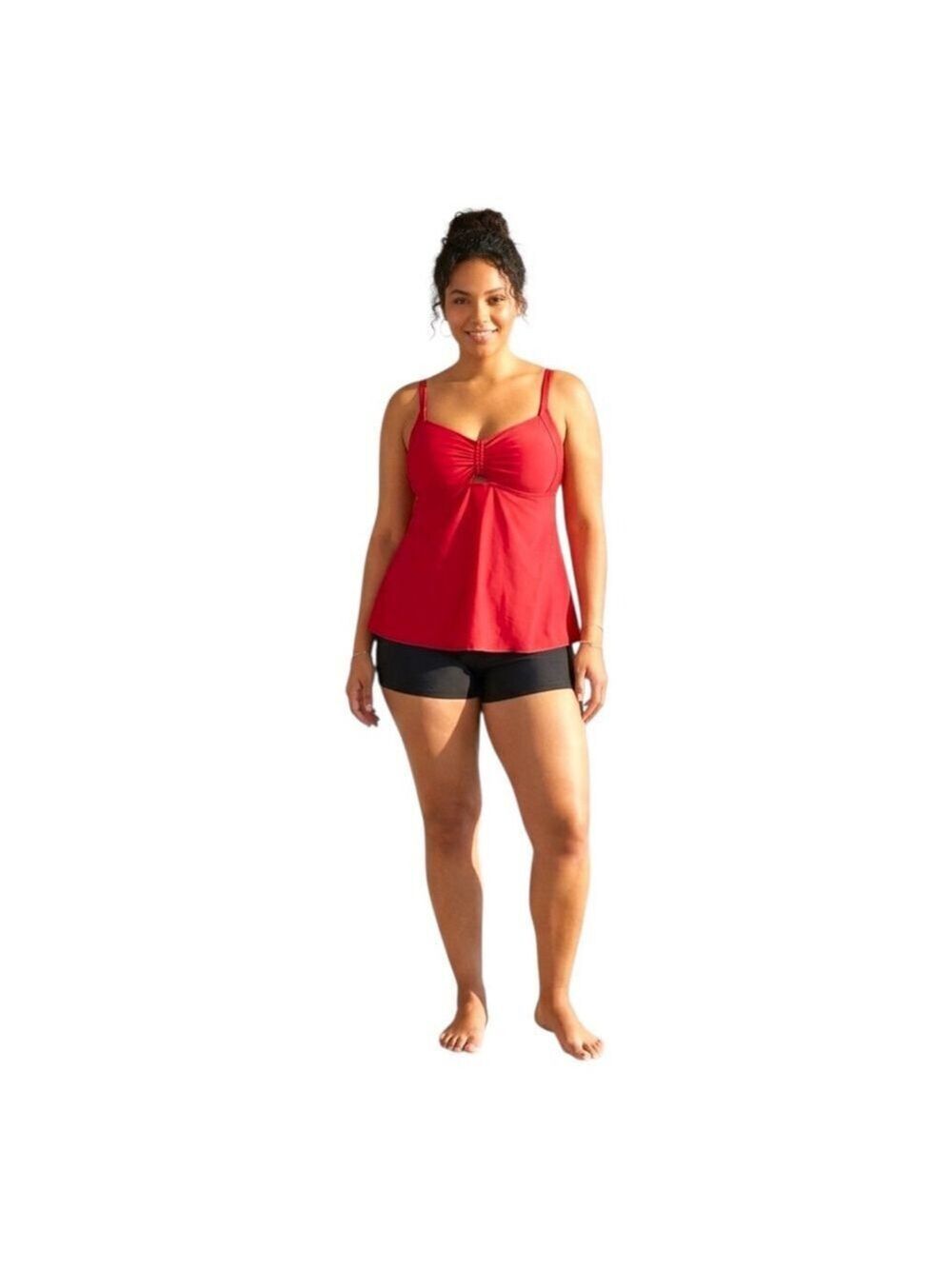 Septangle Red Tankini Swim Set w/ Shorts NWT Size 20W